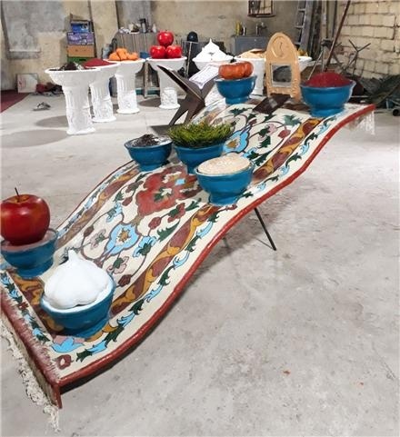 ساخت المان سفره هفت سین فایبرگلاس